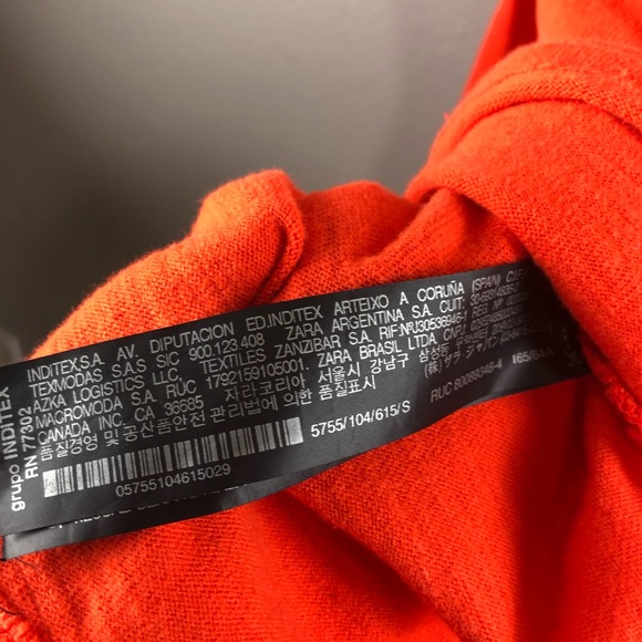 Zara Knit Embroidered Wrap Dress - Picture 5 of 10